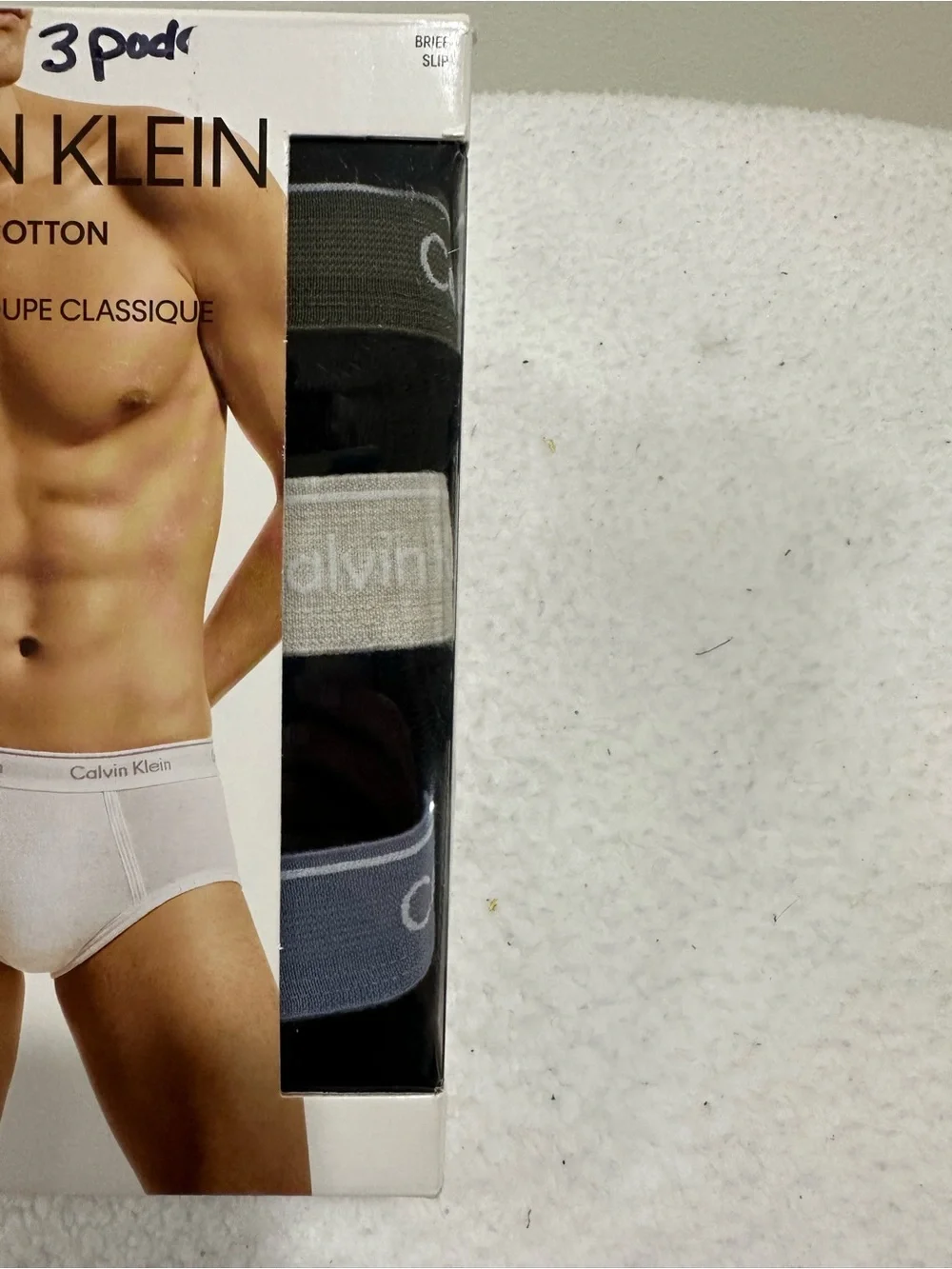 Calvin Klein Men's 3-Pack Cotton Classic Fit Briefs